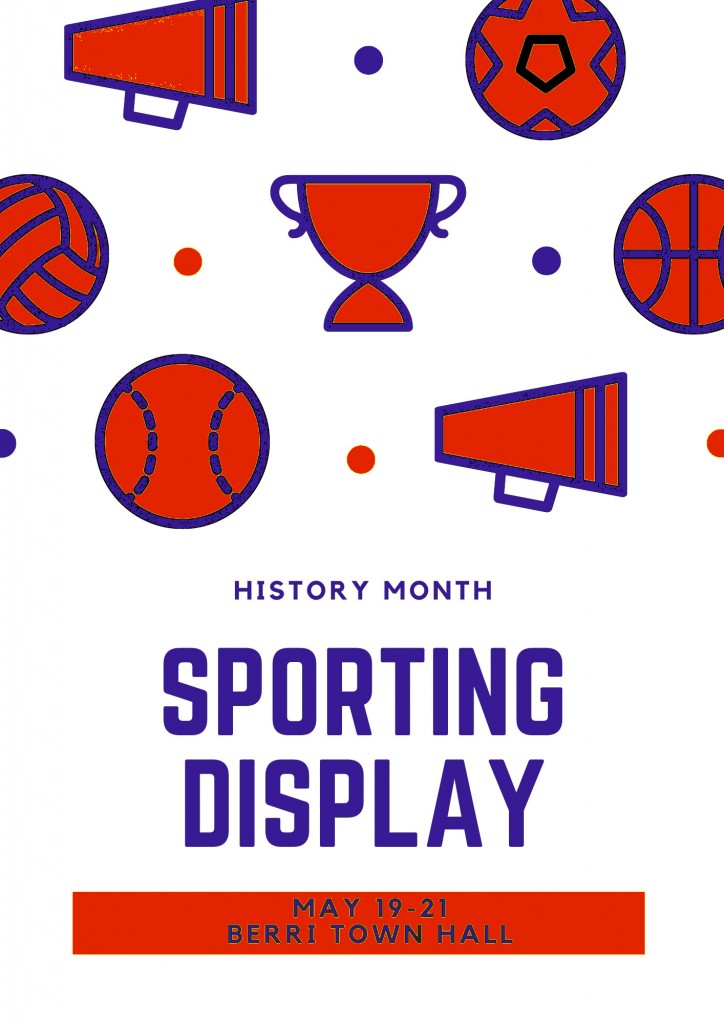 Post image for History Month Sporting Display – Exhibition to celebrate Berri district’s sporting history, 19-21 May 2023